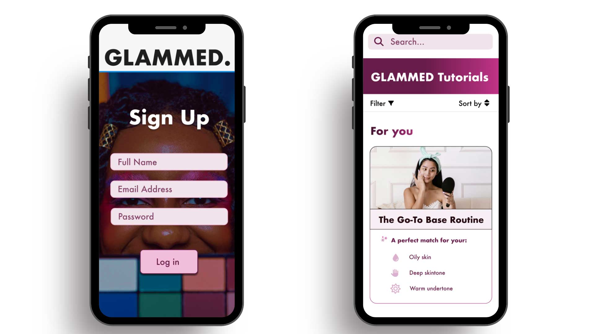 Glammed project preview